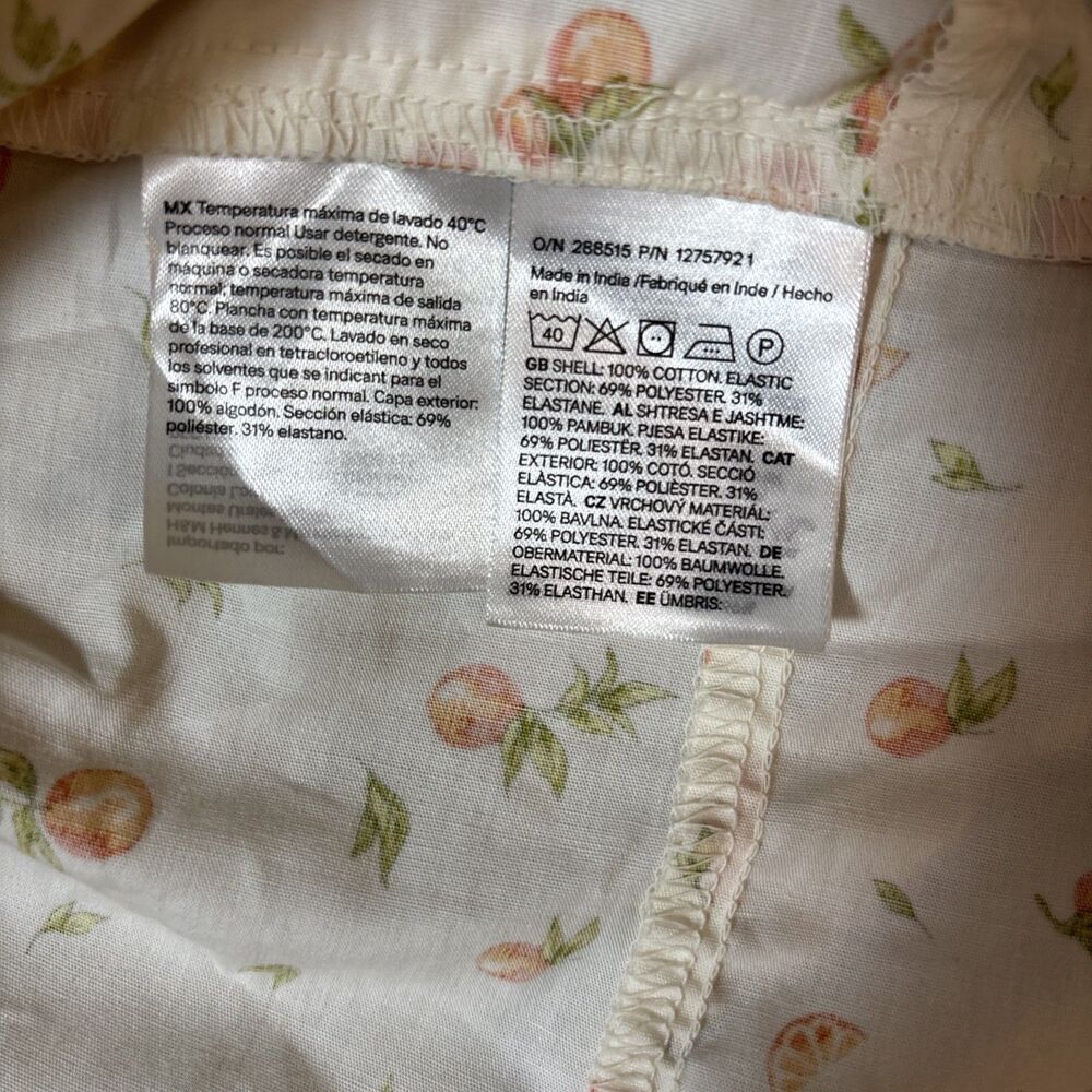 Cottagecore Fruit Print Smocked Sundress - Medium - Picture 8 of 8